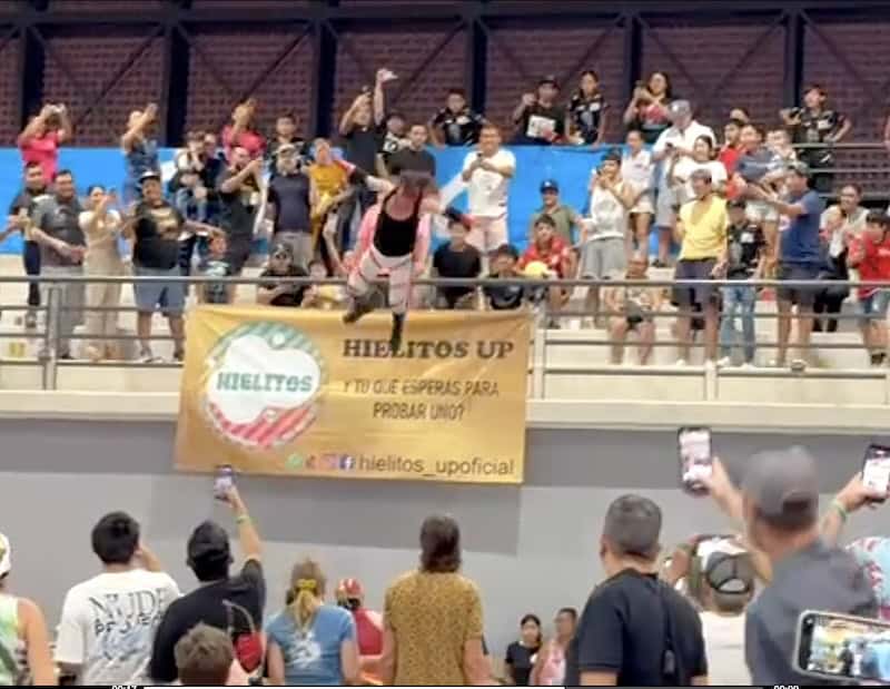 flying luchador in Mexico