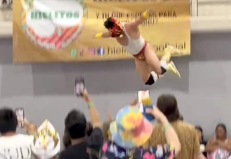 flying luchador in puerto vallarta