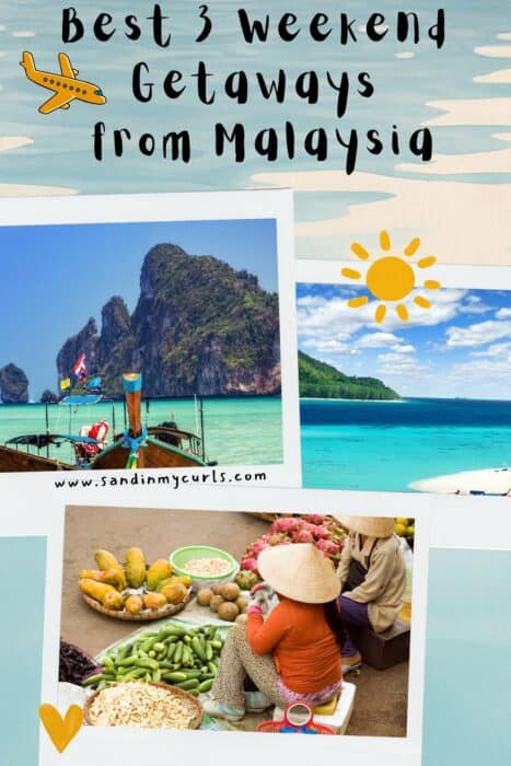 Scenic beach view with limestone cliffs and clear blue water in Malaysia.